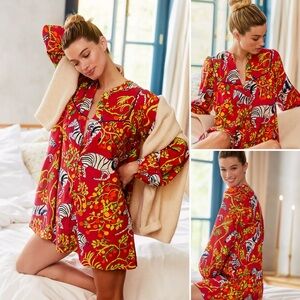 Olivia Wendel for Anthropologie Flannel Sleep Dress